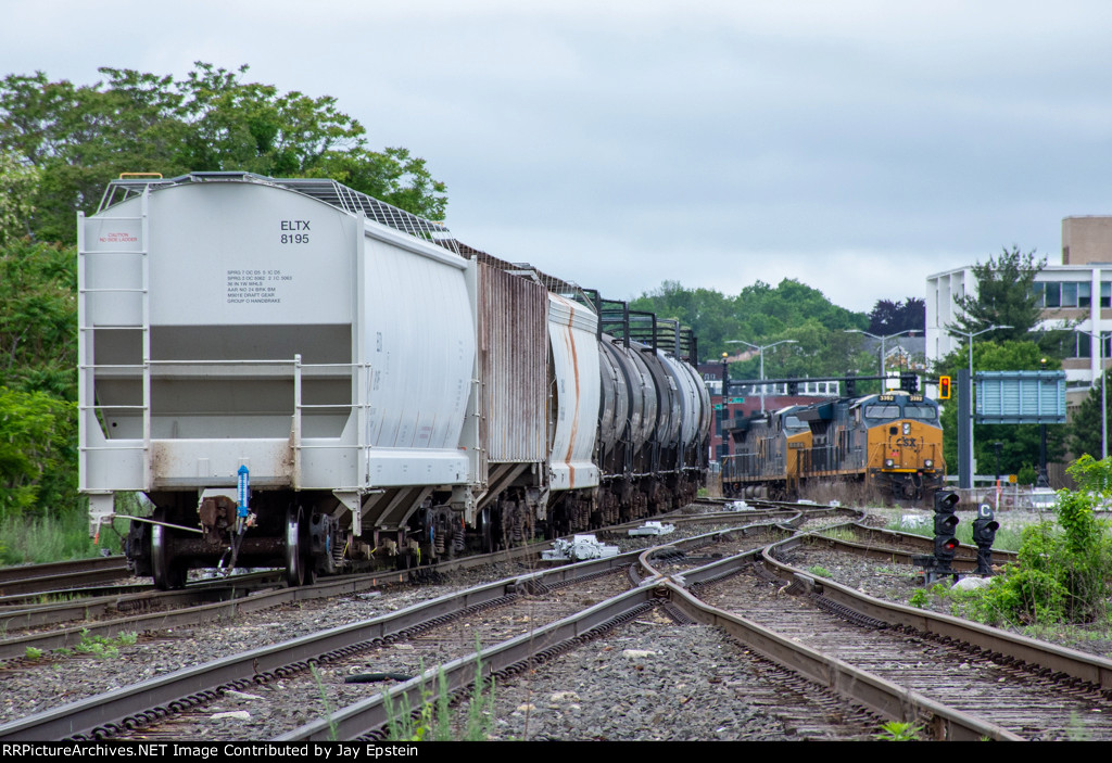 The rear of L002 passes through CP-45